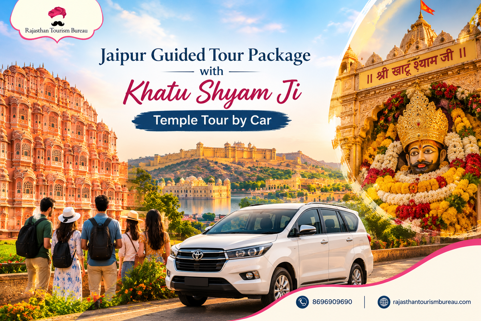 Jaipur Guided Tour Package with Khatu Shyam Ji Temple Tour by Car 